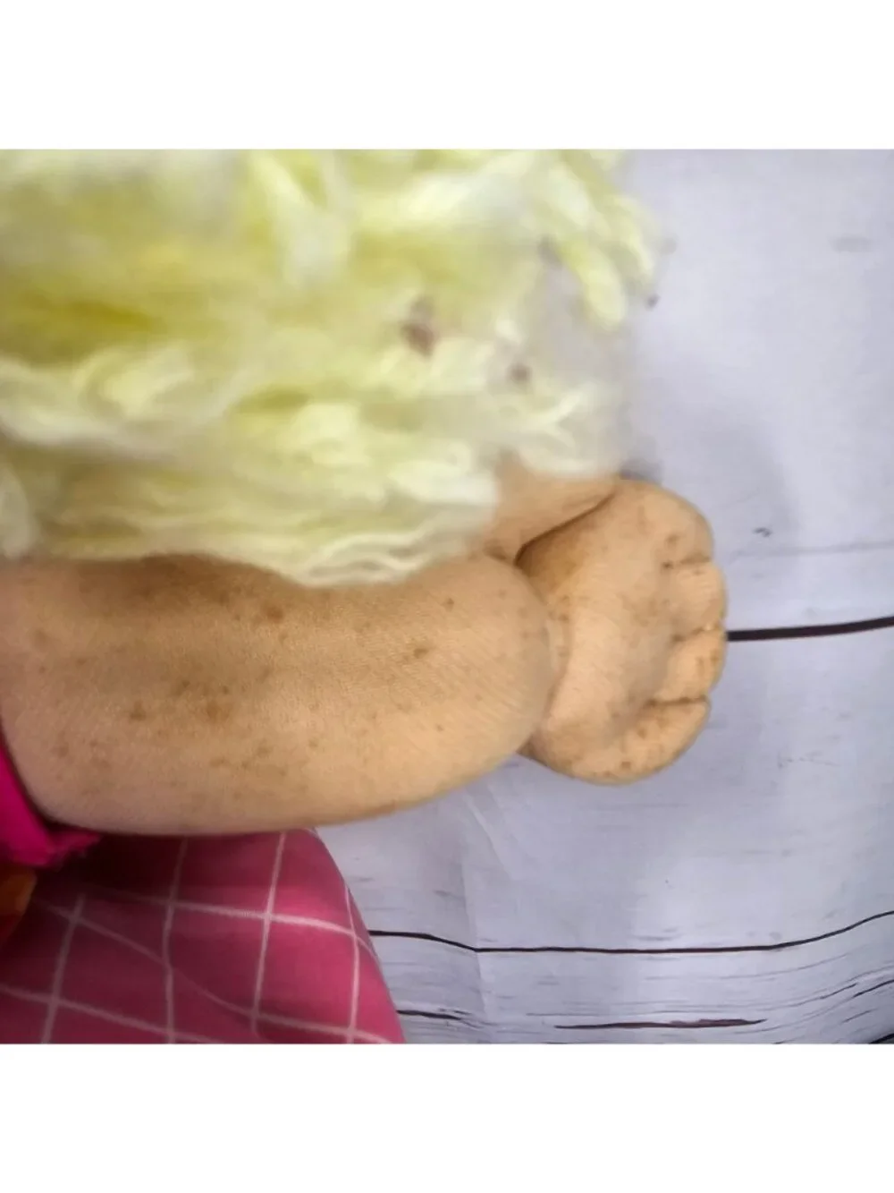 Clown-Themed Cabbage Patch Kids Doll With Pink Checkered Outfit & Pacifier Mask
